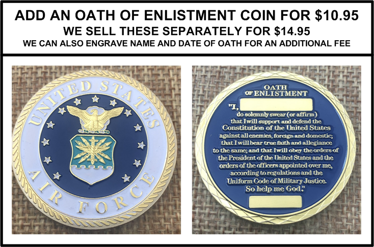 MC-NICE: AIR FORCE Oath of Enlistment Certificate Name & Date PERSONALIZED