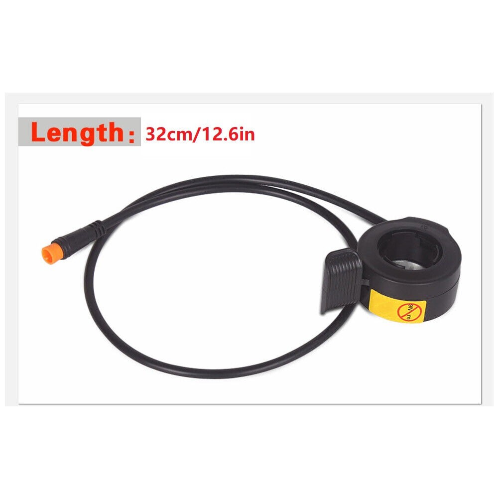 Thumb Throttle Accelerator 3PIN Finger Speed Control Assembly for Ebike Black