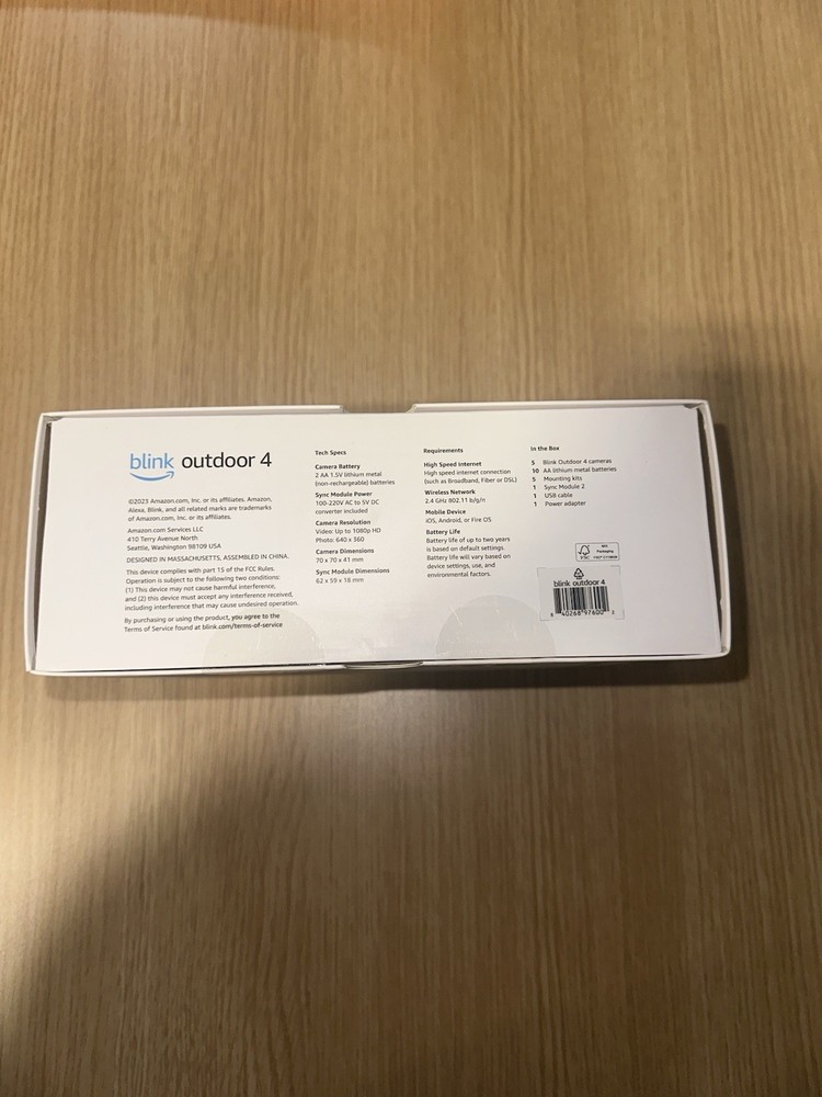 blink outdoor 4th Gen 5 camera system