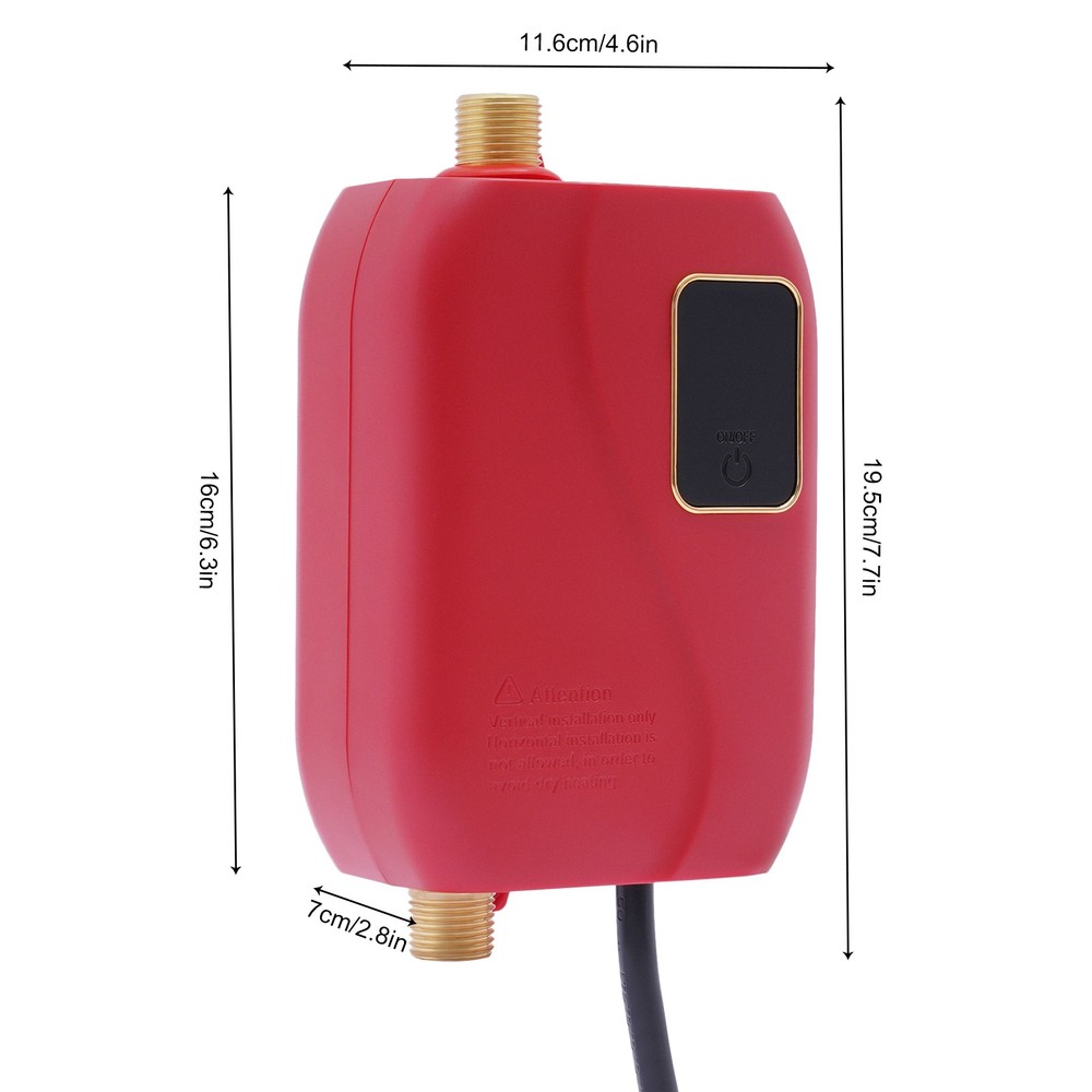 Mini 110v 3000w Instant Tankless Water Heater Electric Hot Water Heater Kitchen