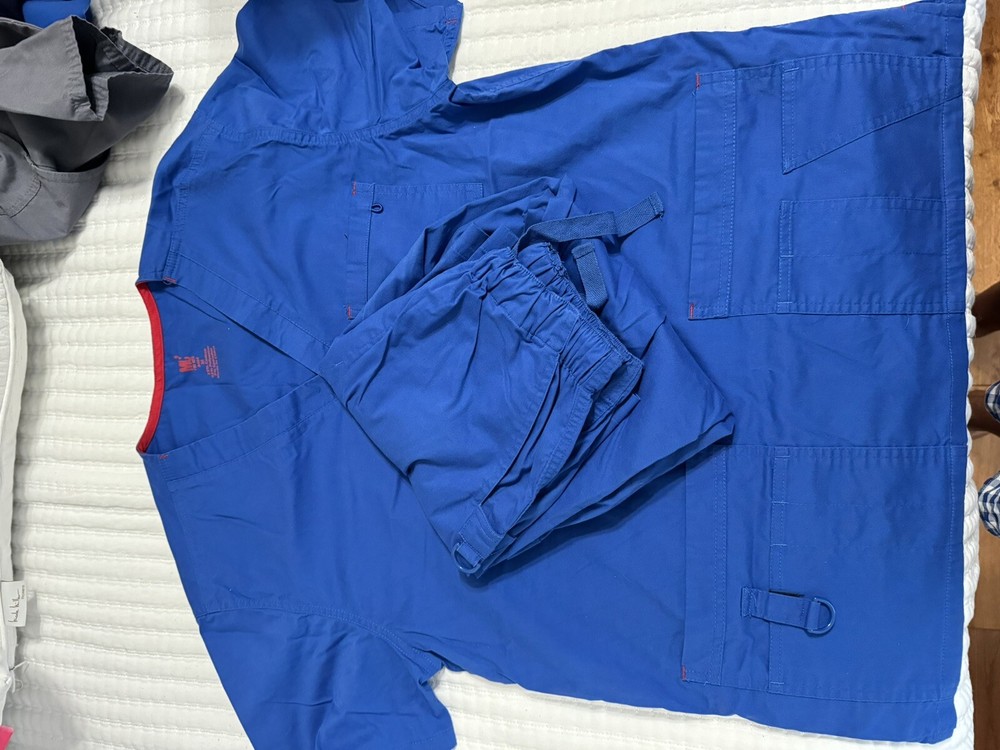 MENS Royal Blue Scrub Set Medium