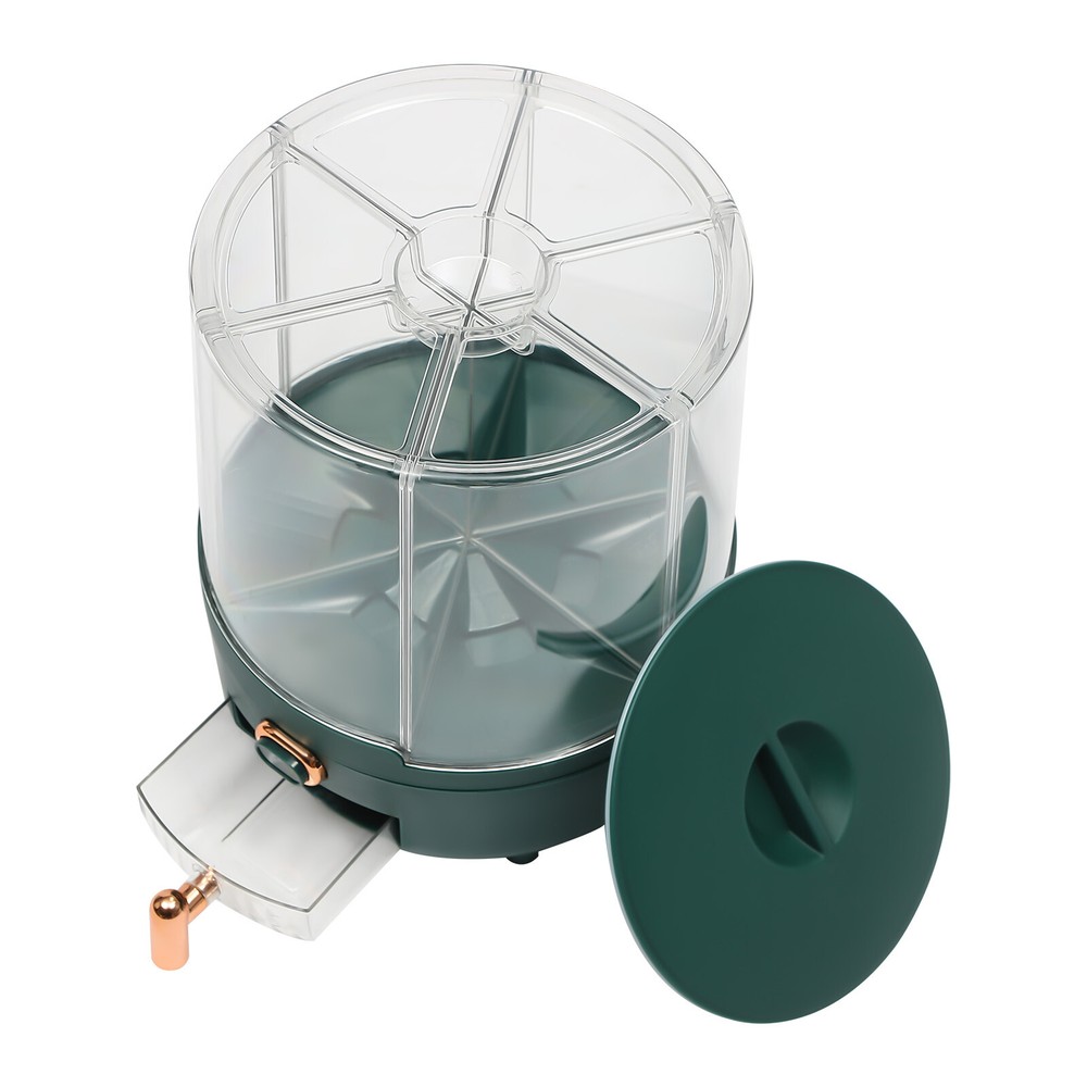 Rice Storage Container with 6 Compartments – Rotatable, Airtight Design
