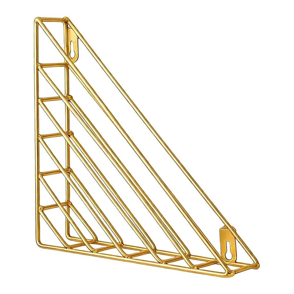 Triangle Wall Bookshelf Decorative Rack Display Multipurpose Storage File Holder
