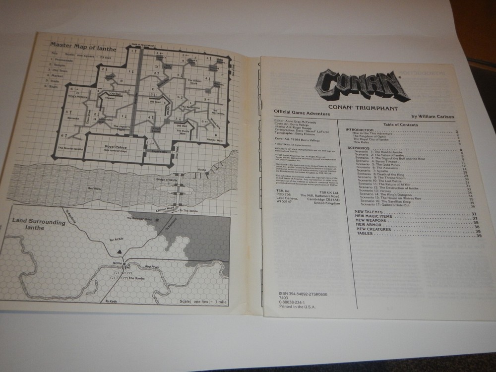 Conan game module. Conan triumphant CN3