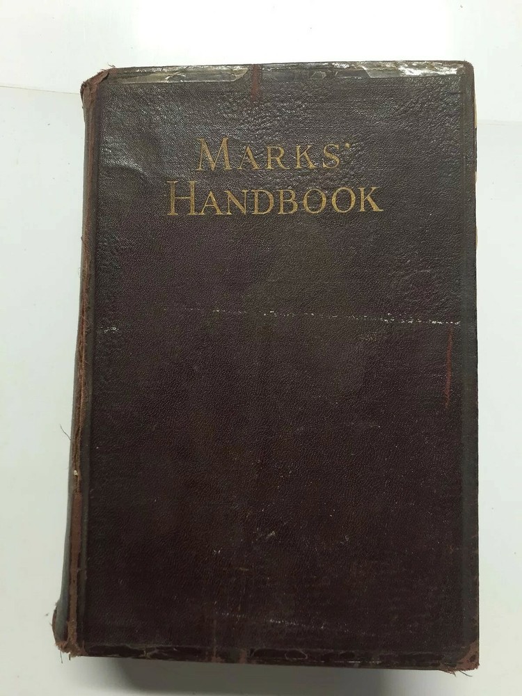 Marks' Mechanical Engineers' Handbook 1929 Second Edition Vintage