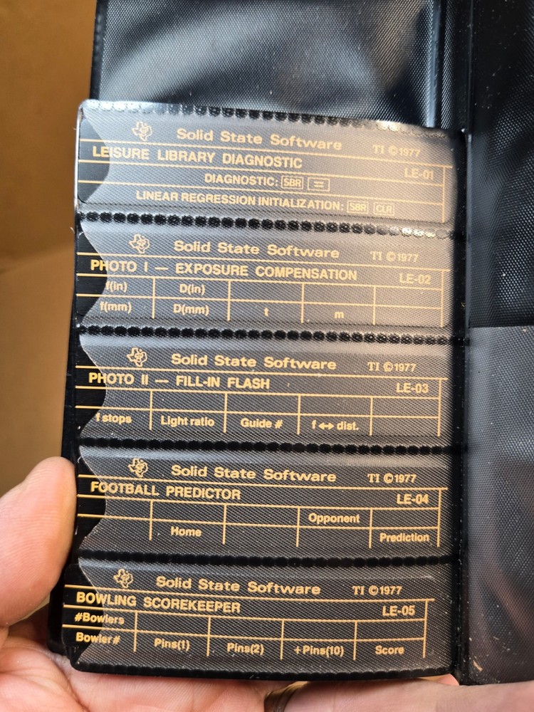 Texas Instruments Master Library Module & Cards for TI58 TI59 Calculator