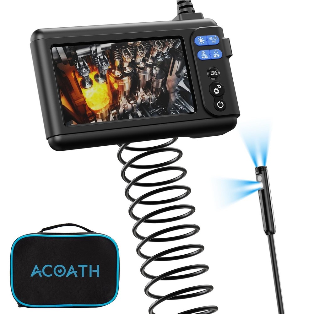 Compact 9.8FT Endoscope Camera - High Resolution, Waterproof, User-Friendly