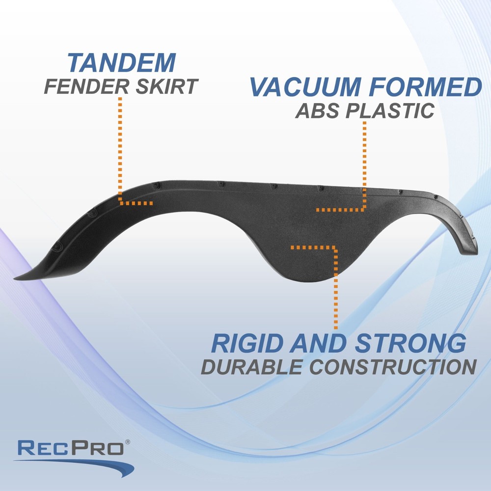 RecPro RV Tandem Fender Skirt 78" W x 14 1/8" H Fits Heritage Glenn Hemisphere