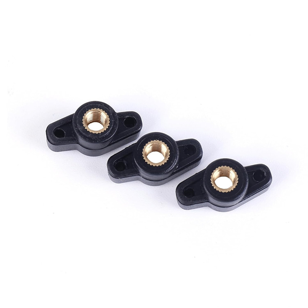 10PCS 1/4" Wing Knobs through Hole T Knobs Hand Screw Nut T-Plastic Handle Nut,T