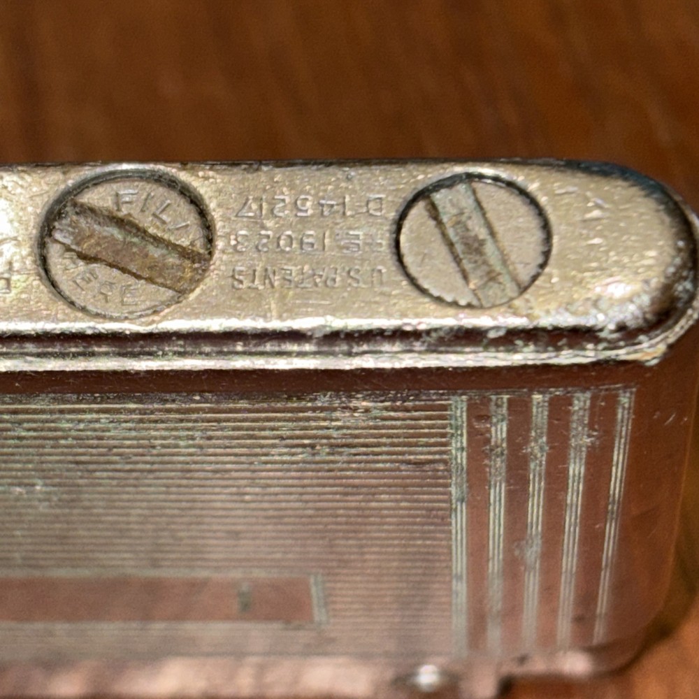 Vintage Ronson ADONIS Silver Tone Lighter