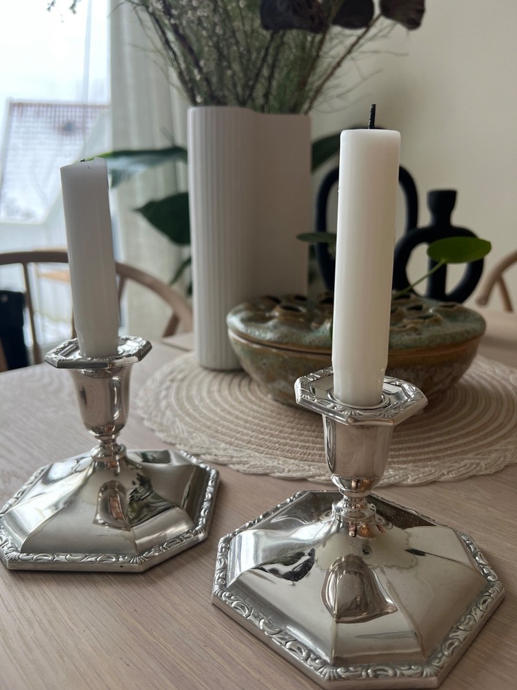 Silver candle holder 803S ( 2 pcs )