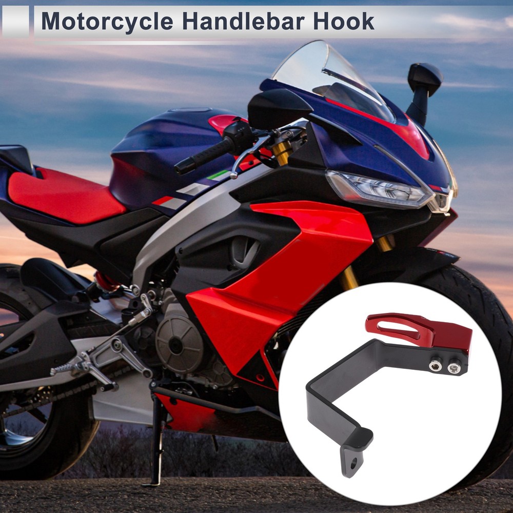 Motorcycle hook for hanging 1pc red 125mm