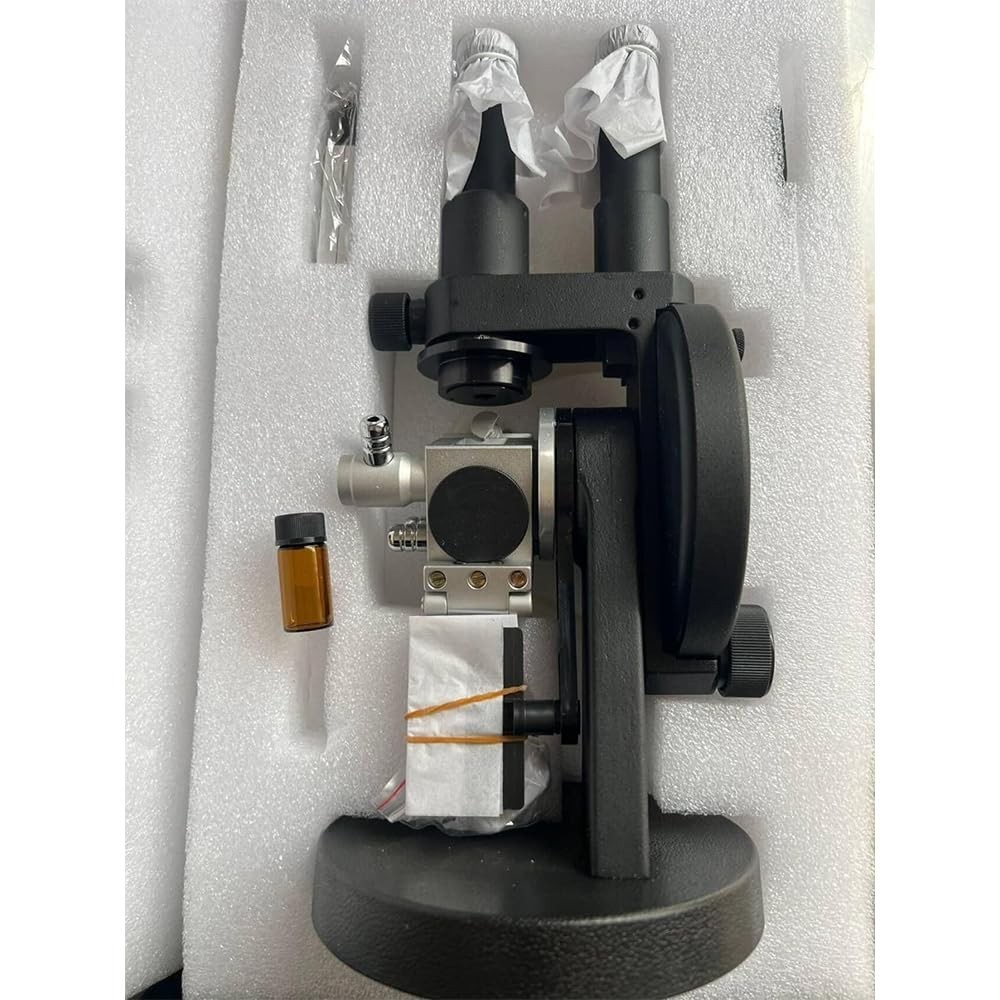 Lab Abbe Refractometer with Binocular Observation Mode Digital Thermometer