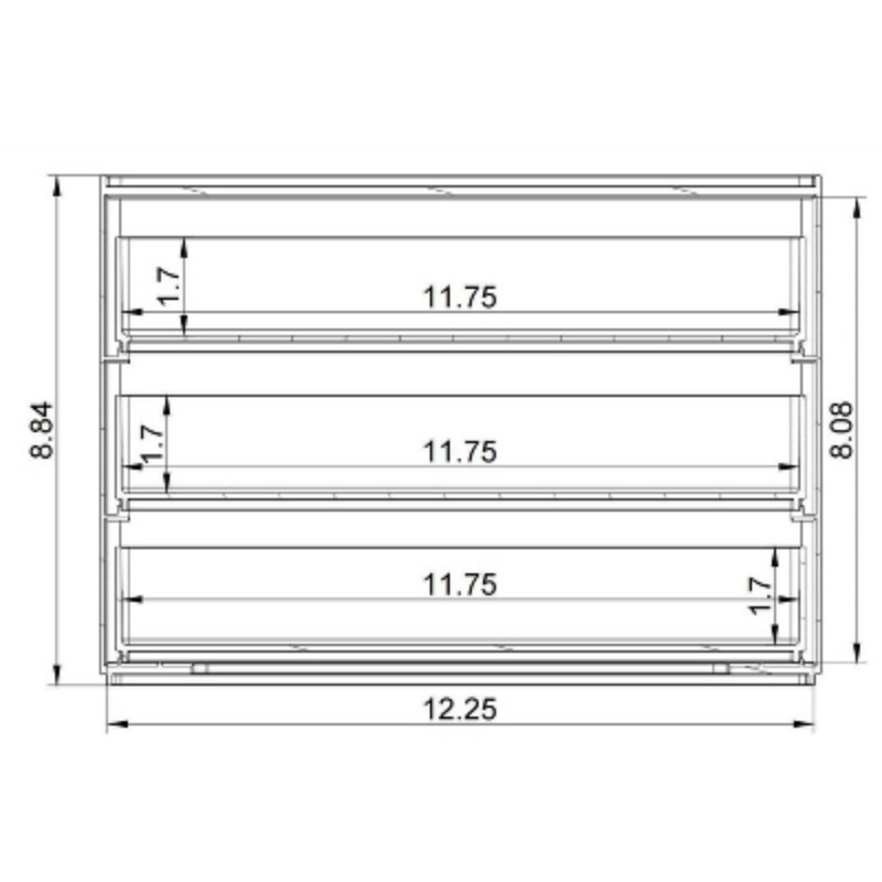 All Purpose 3 Drawer Storage Clear