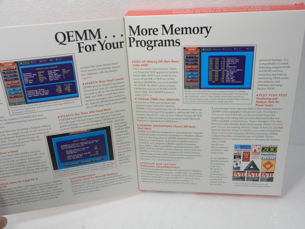 Quarterdeck Qemm EXPANDED memory management software Version 7 onm 3.5" Floppy