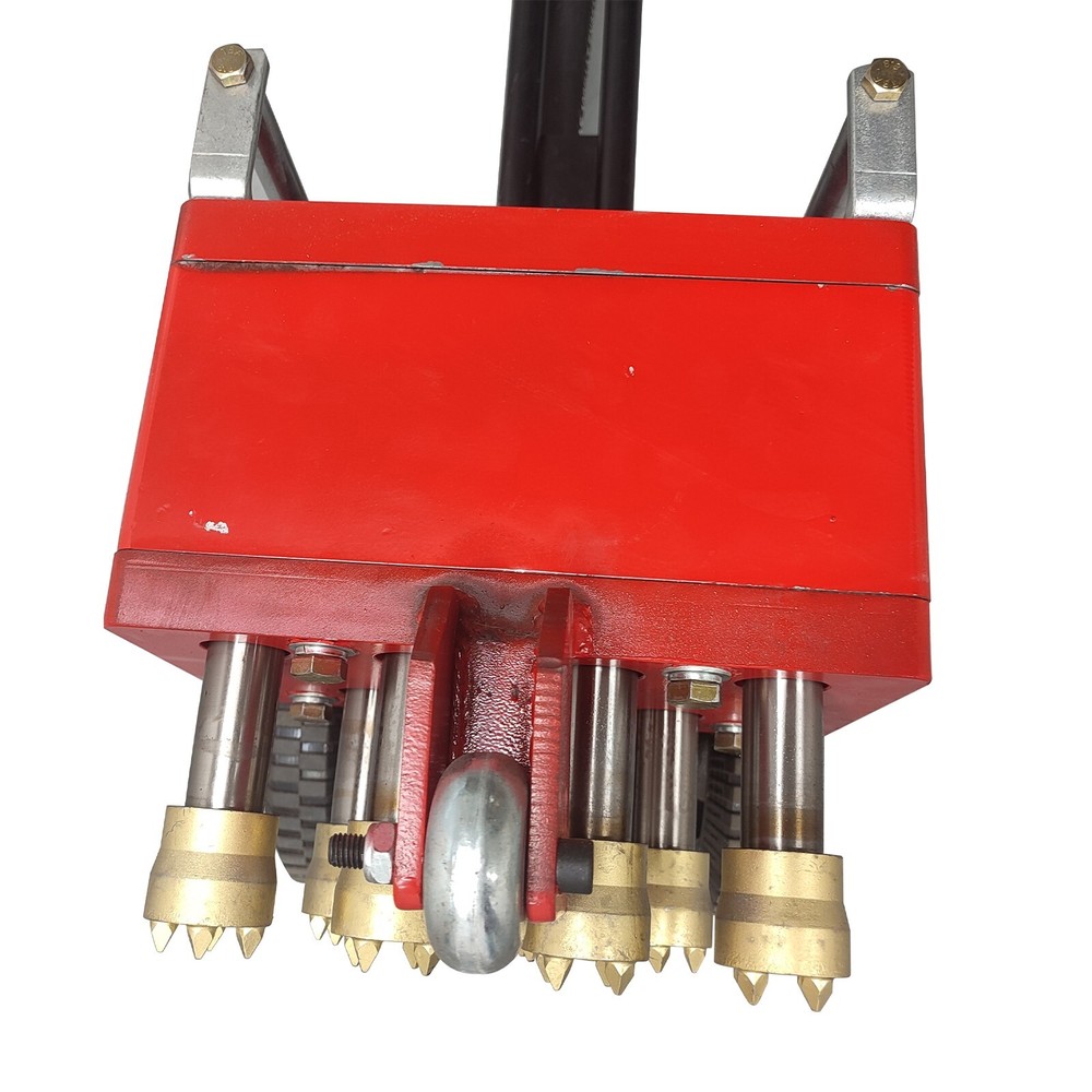7 Head Hand-pushed Concrete Pavement Retreader Air Pressure Chisel Machine