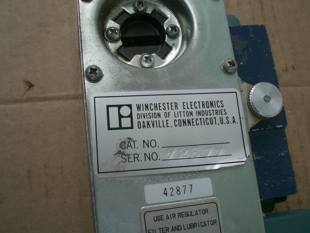 Winchester Electronics pneumatic terminal crimper