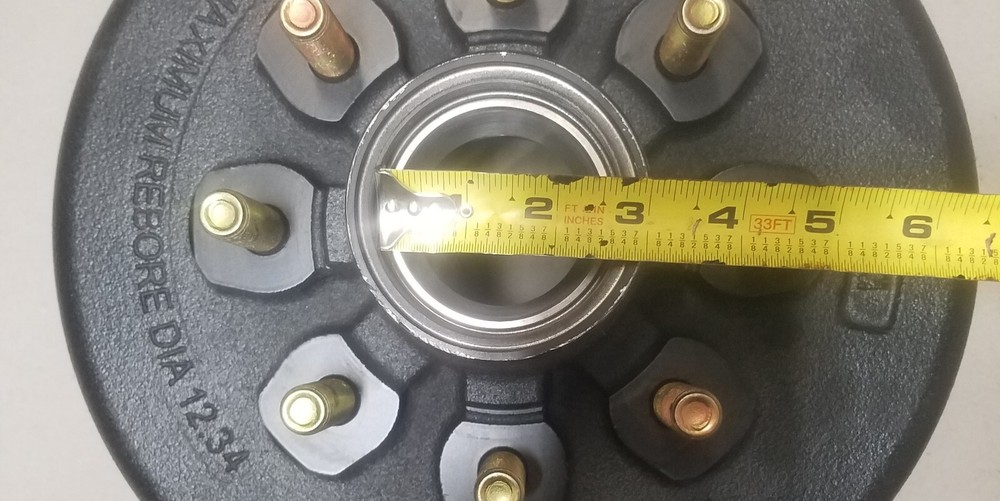 Hub/Brake Drum Fits DEXTER D80N Trailer Axles 8-393 5/8" studs W/Bearings & Seal