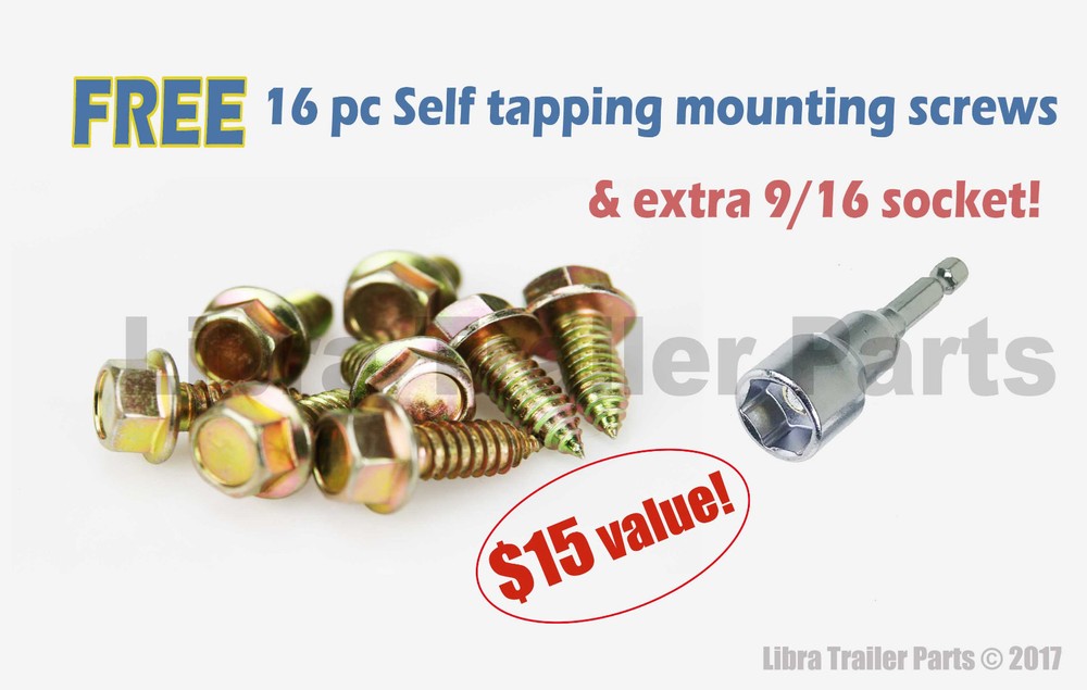 4 LIBRA 6000lb 24" RV Camper Stabilizer Leveling Scissor Jacks w/socket/hardware