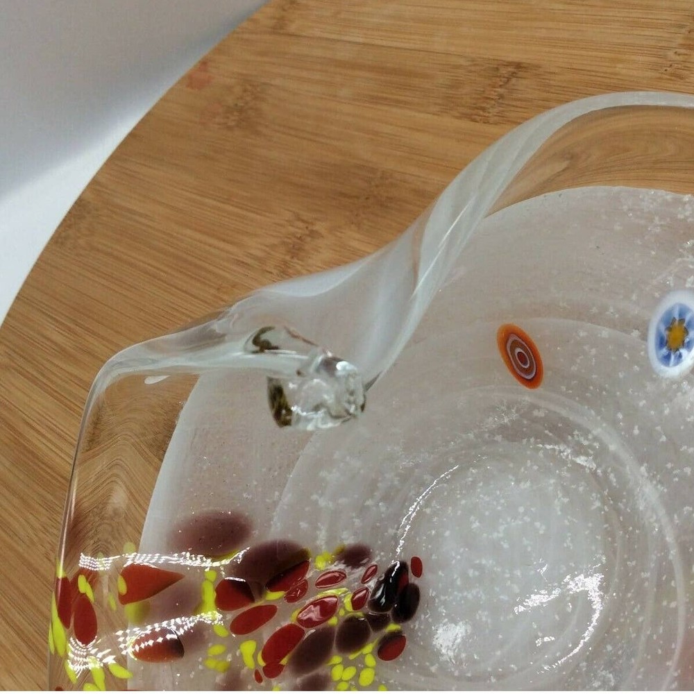 Millefiori style Glass Dish