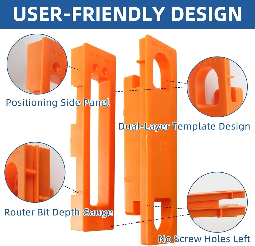 Hidden Hinge Template Invisible Hinge Router Guide Template for Installation ...