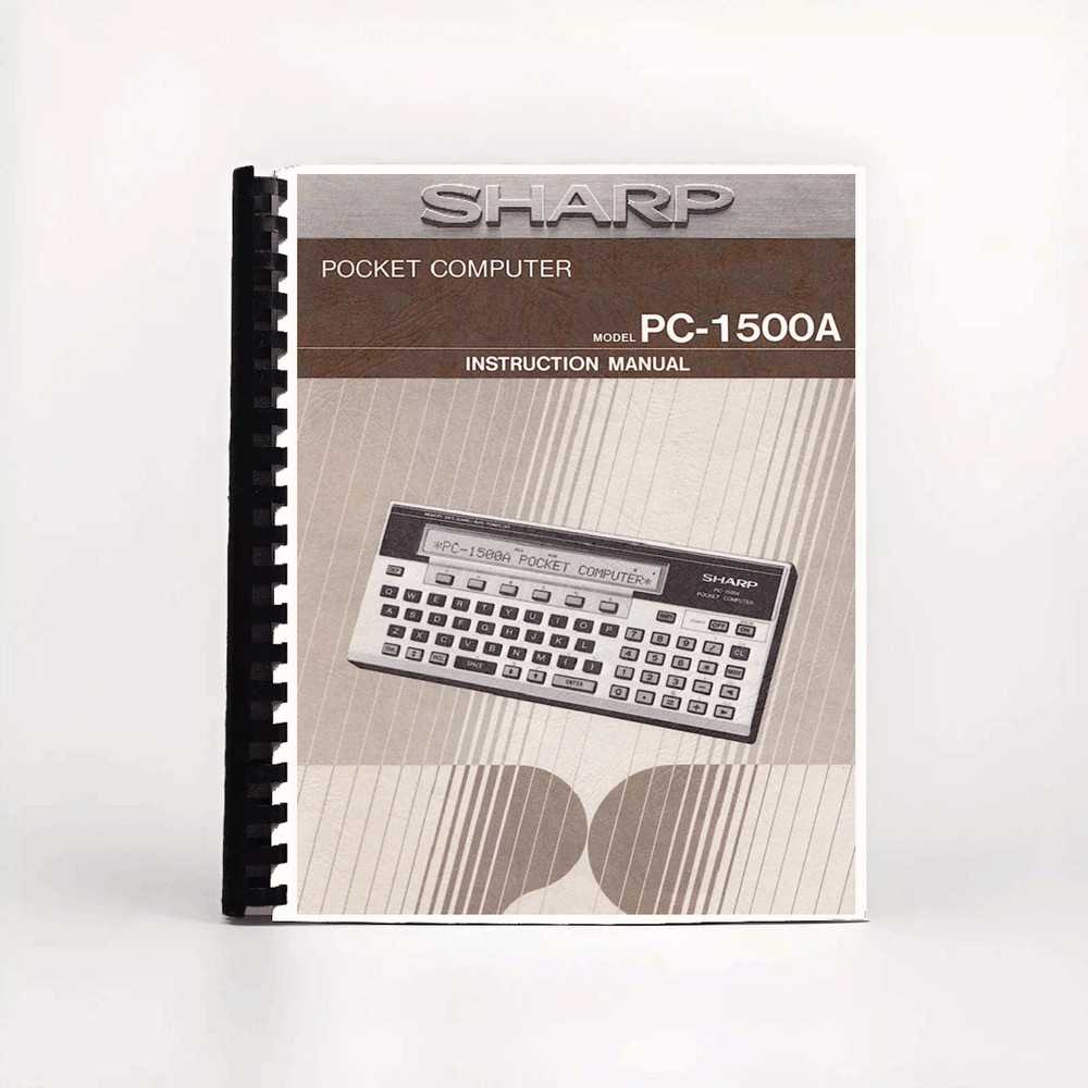 User Manual for SHARP Pocket Computer PC-1500 C-1500A Calculator