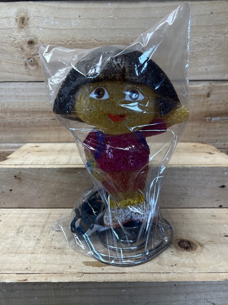 Dora The Explorer, Night Light Table Lamp Plastic Metal Spring Base 9-1/2”