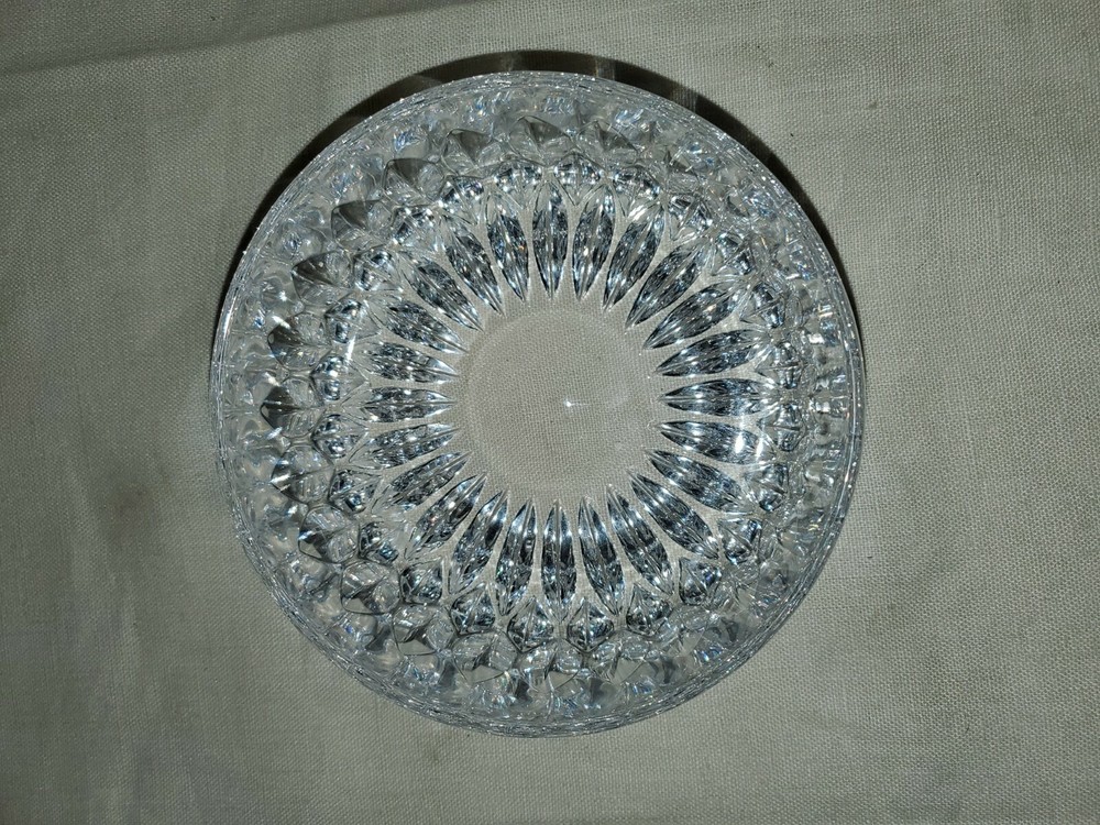 Pretty Crystal Candy Dish 5 1/2" Diameter
