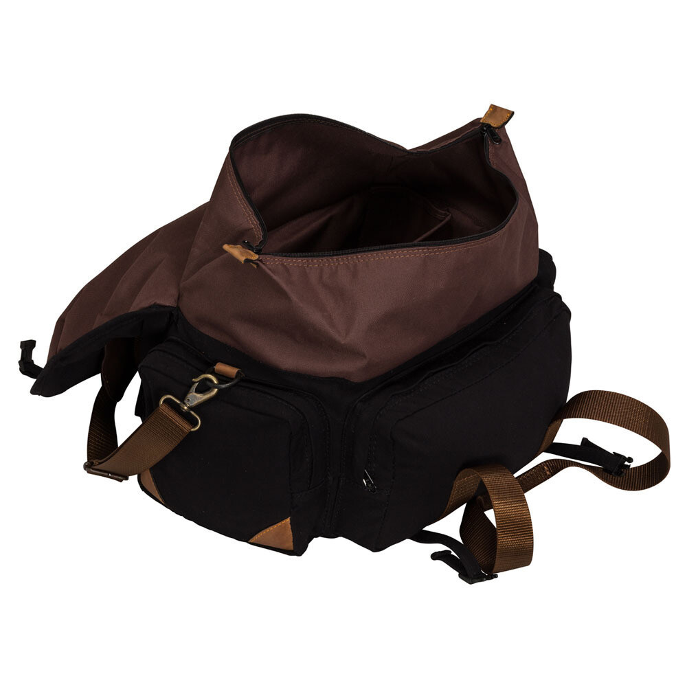 Browning Lona Canvas/Leather Range Bag-Black