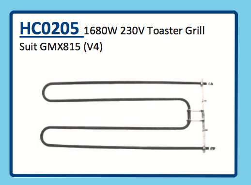 1680W 230V TOASTER GRILL GMX815 (V4) HC0205