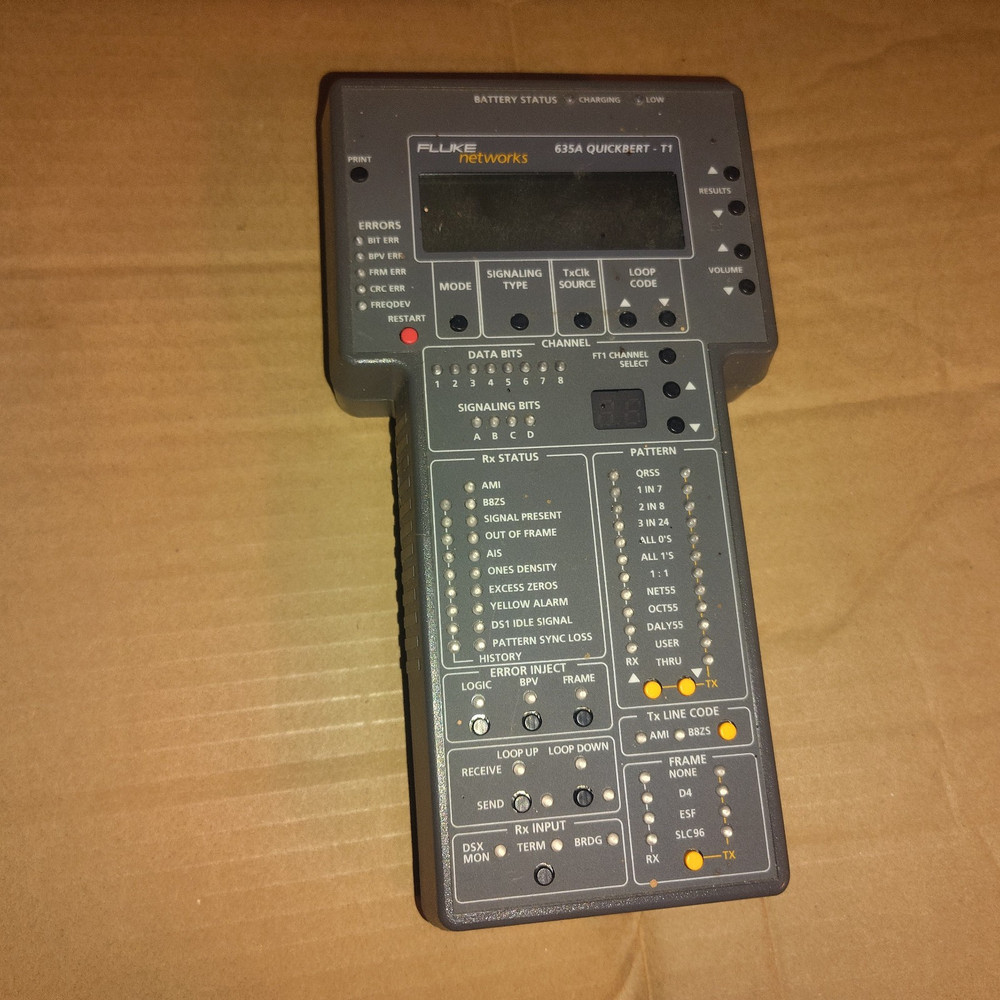 FLUKE 635A Quickbert T1 Unit network tester