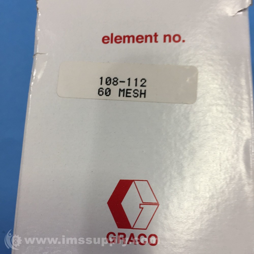 Graco 108-112 Filter Element, 60 Mesh FNOB