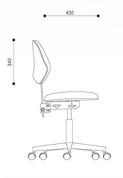Dental Doctor's Stool Seat Adjustable