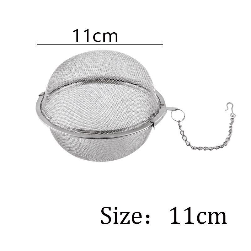 Stainless Steel Tea Ball Infuser Mesh Locking Strainer Kitchen Tool 5pcs
