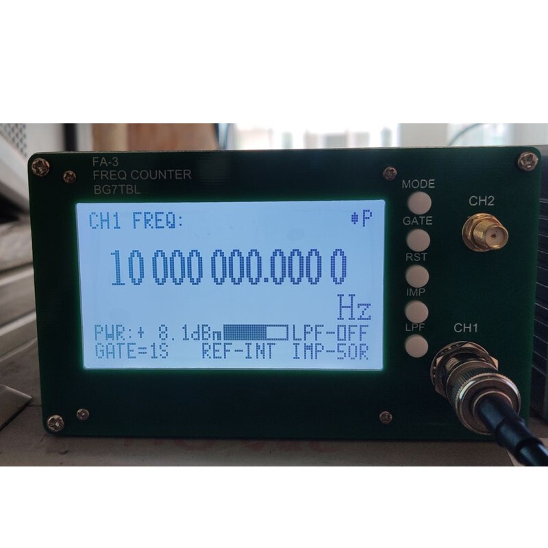 12.4G Frequency Counter 11Bit/Sec Frequency Meter FA-3-12.4GP w/ Power Adapter