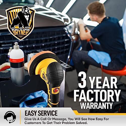 Car Polisher Buffer With 2pcs 12V Rechargeable Batteries Automotive Buffer