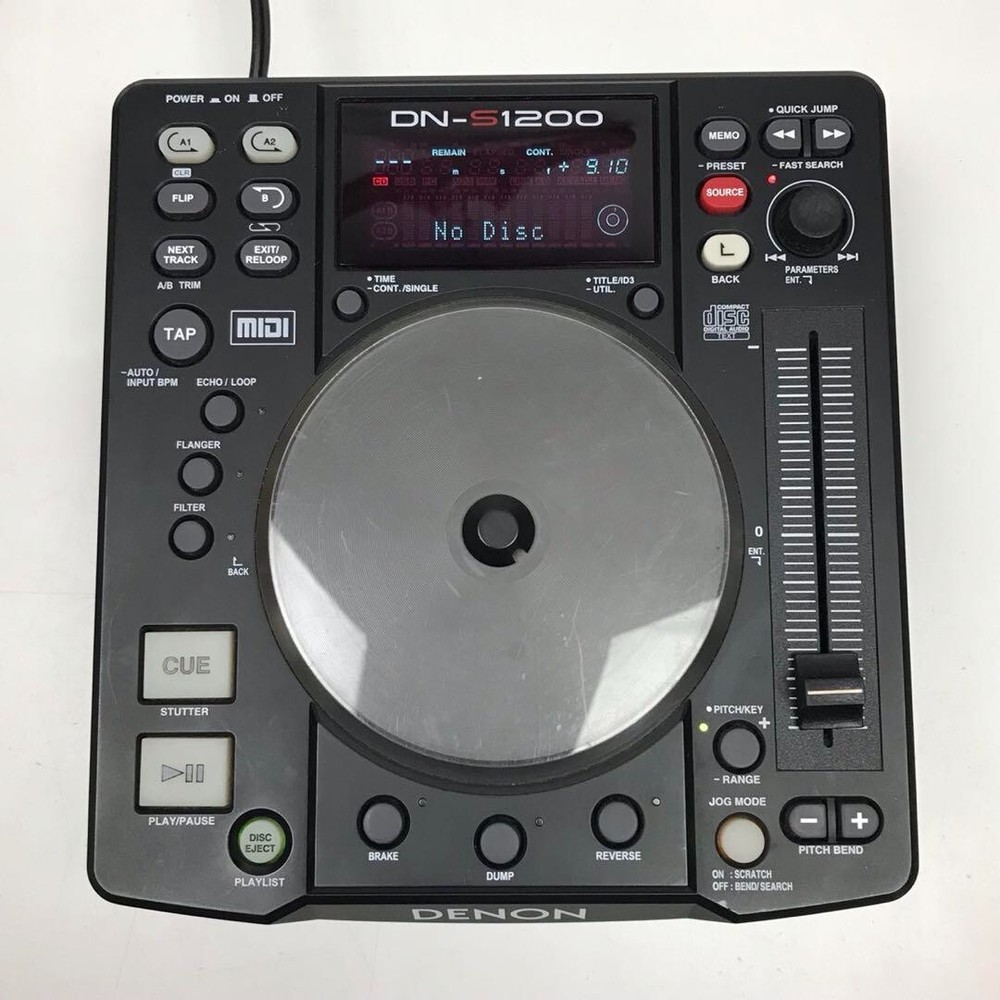 Denon DJ DN-S1200 single Portable CD/MP3 USB Player MIDI Controller