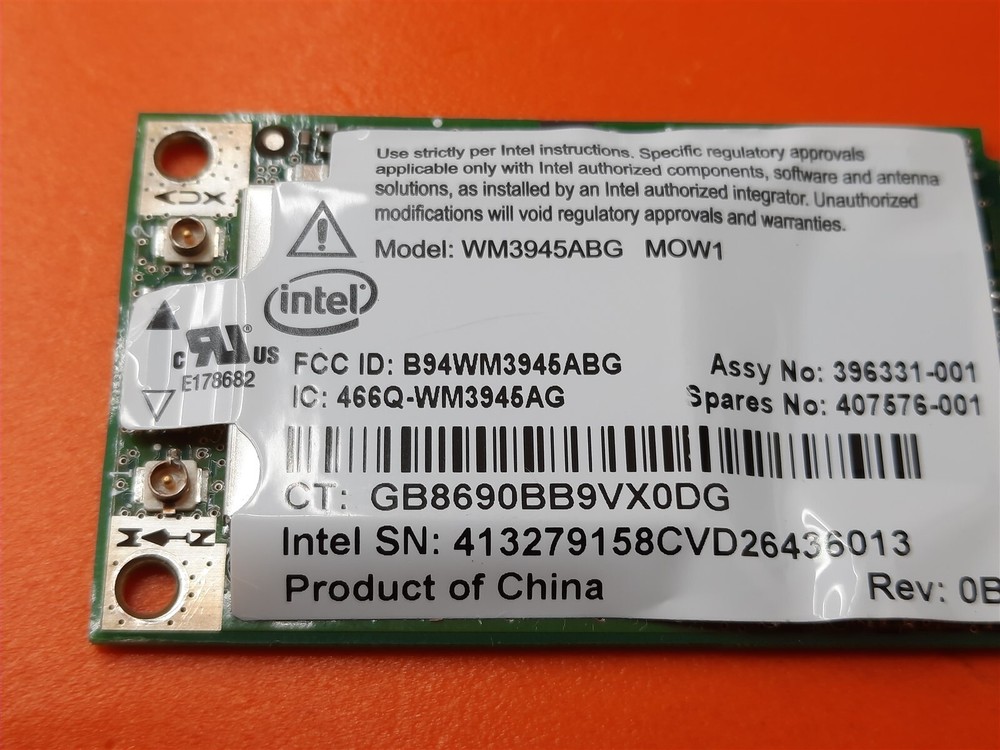 ⭐️⭐️⭐️⭐️⭐️Intel Mini PCI WIfi Wireless Card WM3945ABG
