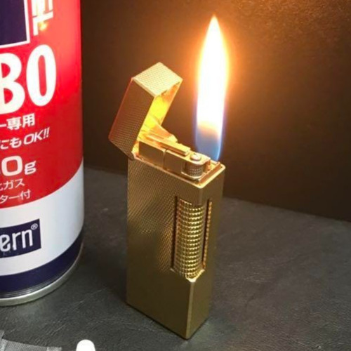 Overhauled Dunhill Rollagas lighter Gold without box