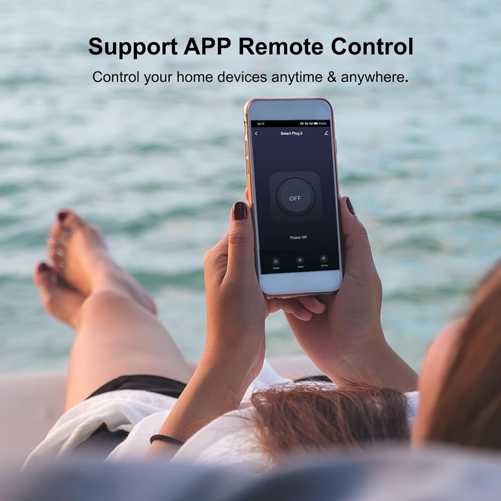 Smart WiFi Plug with Timer & Group Control - Works with Alexa & Google Assistant