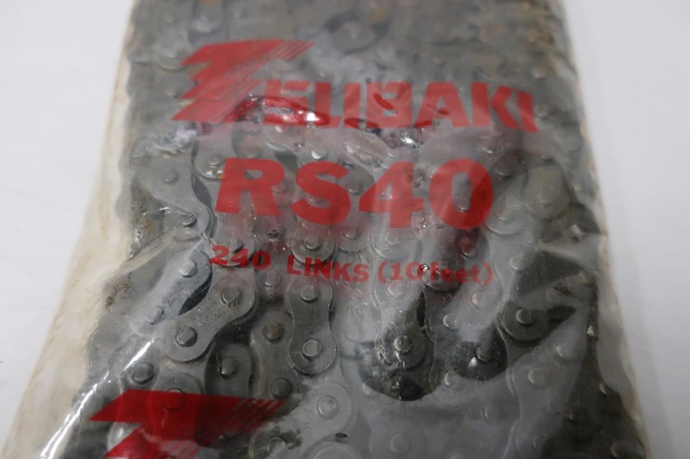 Tsubaki RS40 Single Roller Chain 10ft 1/2in