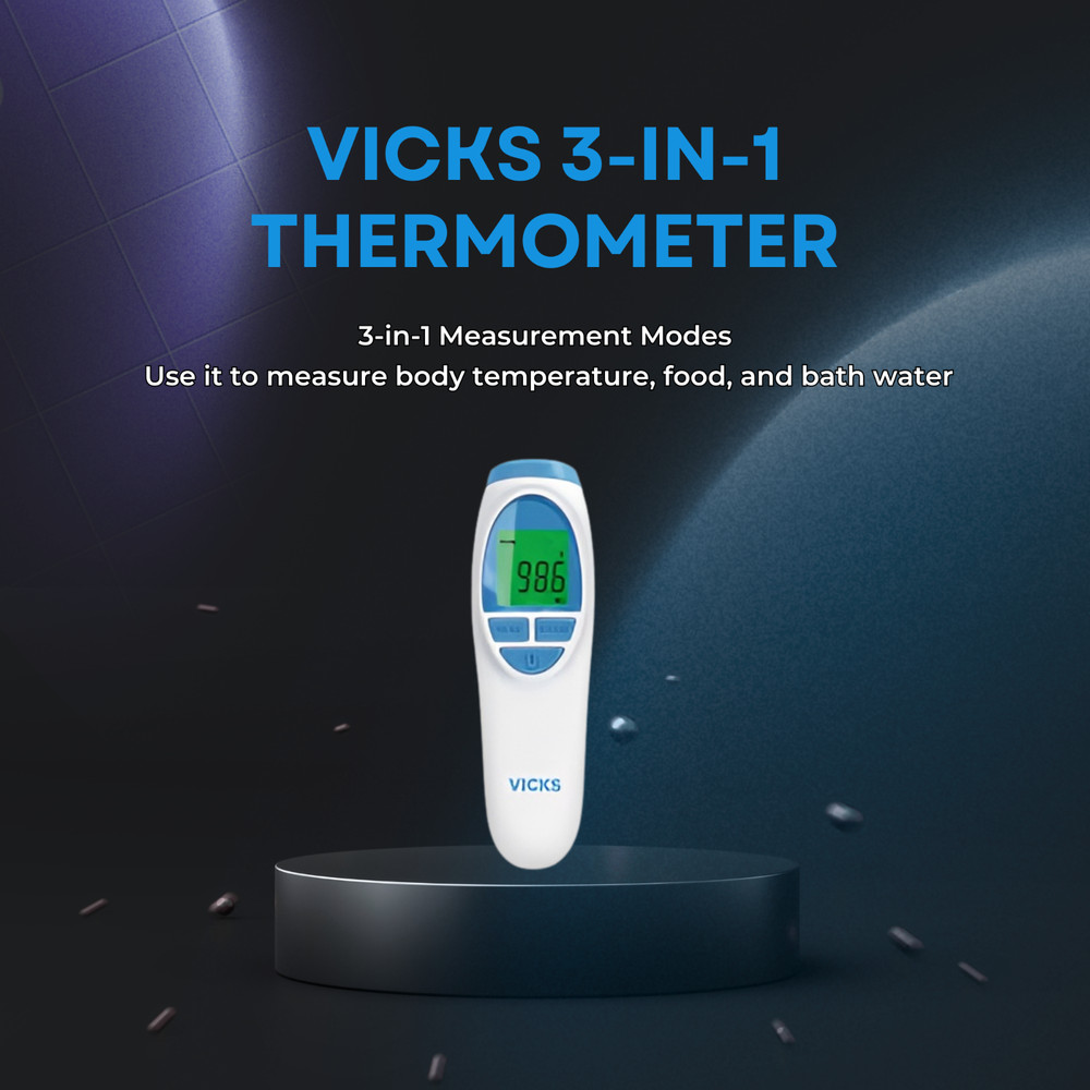 Vicks 3-in-1 No Touch Digital Thermometer - VNT200