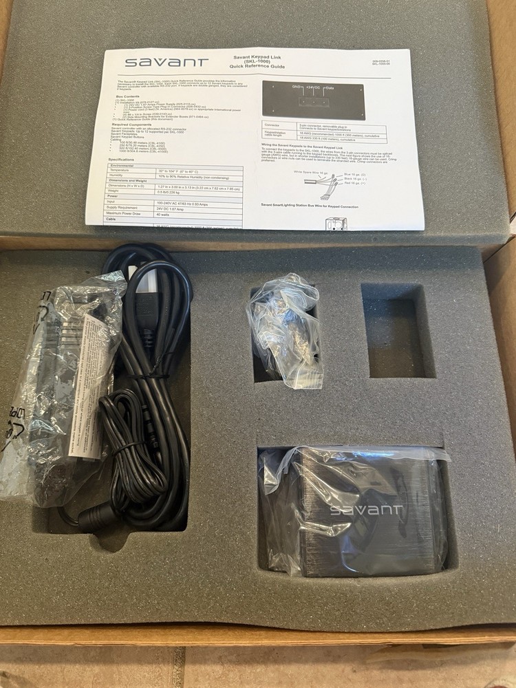 Savant Litetouch SKL-1000 System Keypad Link