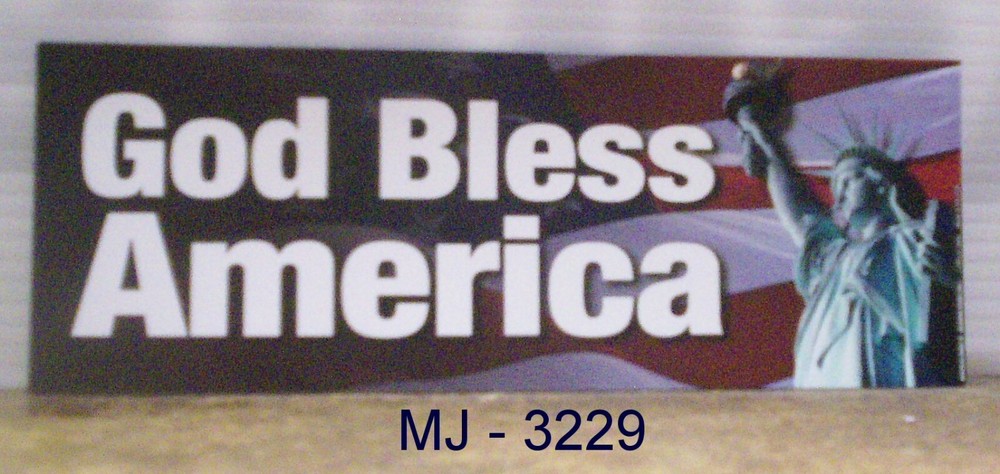 God Bless America Bumper Magnet