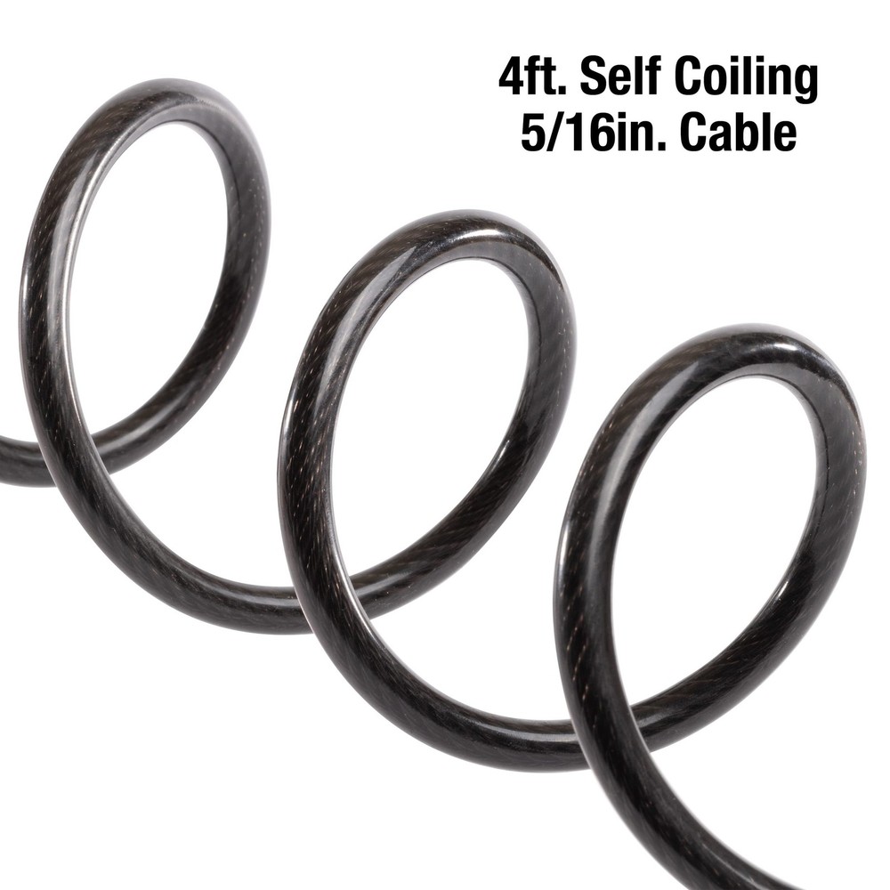 Master Lock Bike Cable with Combination Black, 8143D 1 Pack, Black