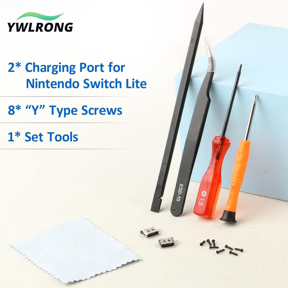 2 Pack Replacement for Nintendo Switch Lite Charging Port Switch Lite Dock Co...