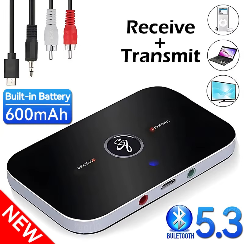 Bluetooth V4 Transmitter & Receiver Wireless A2DP Audio 3.5mm Aux Adapter Hub A6