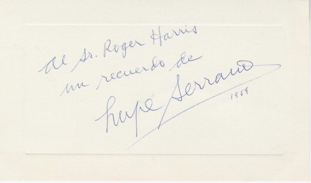 HOPE SERRANO-ORIGINAL AUTOGRAPHED CARD-OPERA STAR