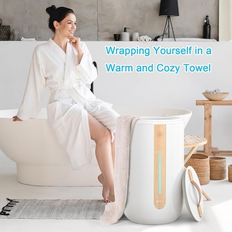Towel Warmer Rapid Heating Aromatherapy Child Lock Compact Design Spa Experience