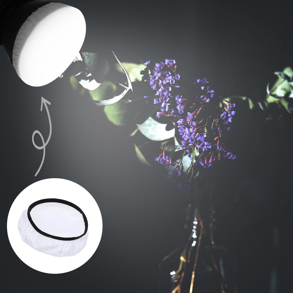 7-Inch Diffuser Light Socks for Studio Strobe Reflectors - 5 Pack
